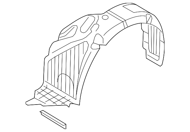 86811-2V010 FENDER LINER, LEFT