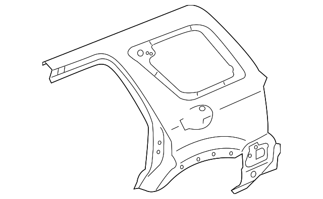 YL8Z-7827840-CA Деталь QUARTER PANEL, RIGHT