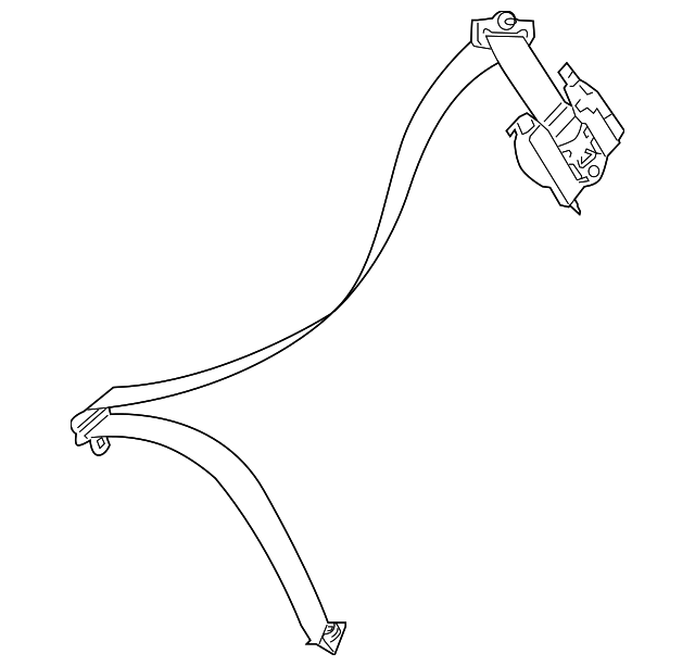 216-860-09-85-8M46 Деталь RETRACTOR ASSY, LEFT