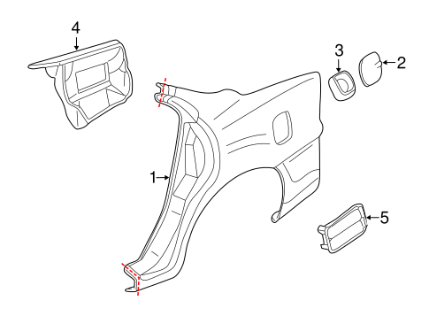 Century QUARTER PANEL & COMPONENTS