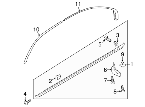 Optima EXTERIOR TRIM - PILLARS