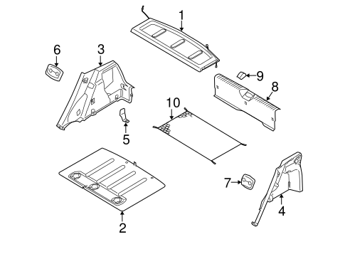 Rio5 INTERIOR TRIM - REAR BODY