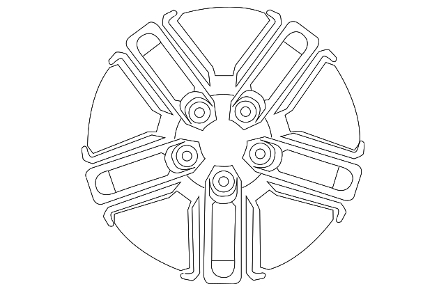52910-4U150 Деталь WHEEL, ALLOY