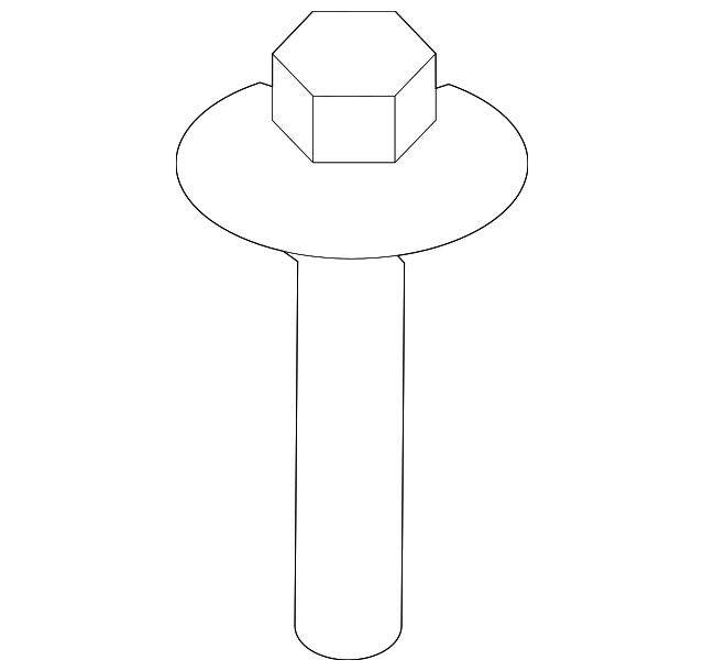 25619902 HINGE LOWER BOLT, RIGHT