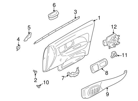 Impreza INTERIOR TRIM - FRONT DOOR