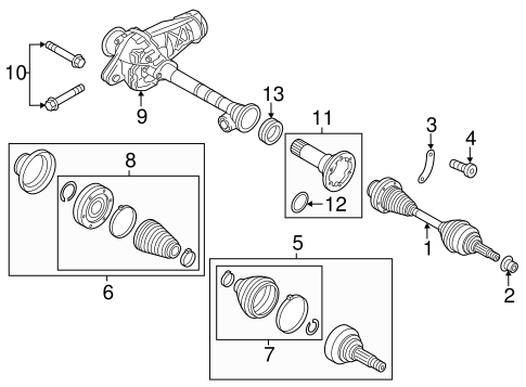 Touareg CARRIER & FRONT AXLES