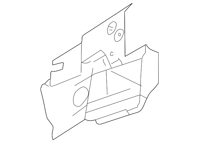 51-71-8-401-824 Деталь SIDE BAFFLE, RIGHT