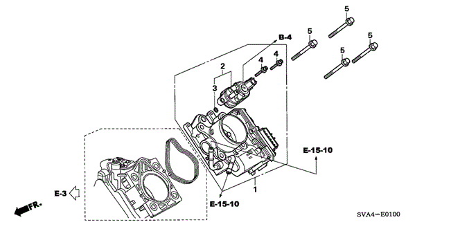 CIVIC COUPE THROTTLE BODY (1.8L)