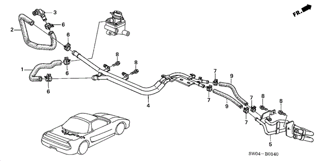 NSX SECOND AIR PIPE