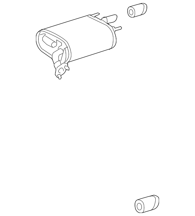 17430-0P040 Деталь MUFFLER W/TPIPE, RIGHT