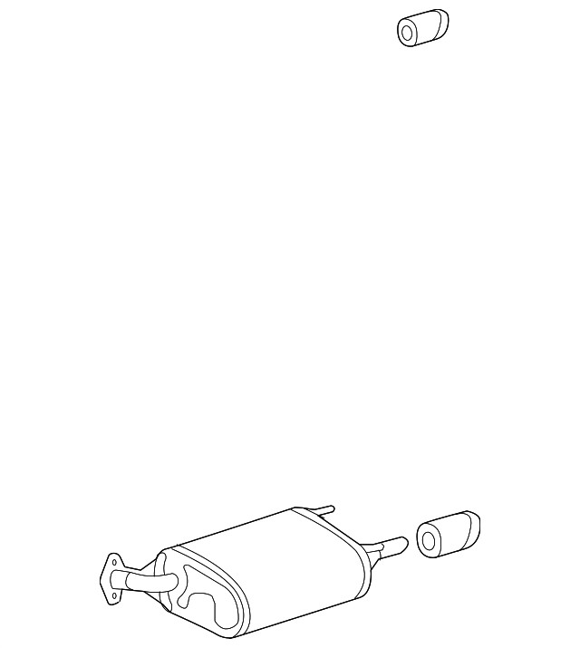 17440-0P010 Деталь MUFFLER W/TPIPE, LEFT