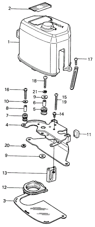 ENGINE/CONTROL BOX (1) for 1980 Honda CIVIC HATCHBACK #1