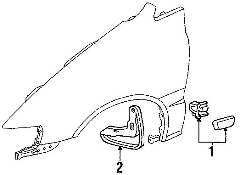 Oasis EXTERIOR TRIM - FENDER