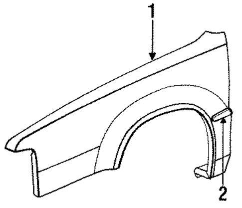 Monaco EXTERIOR TRIM - FENDER