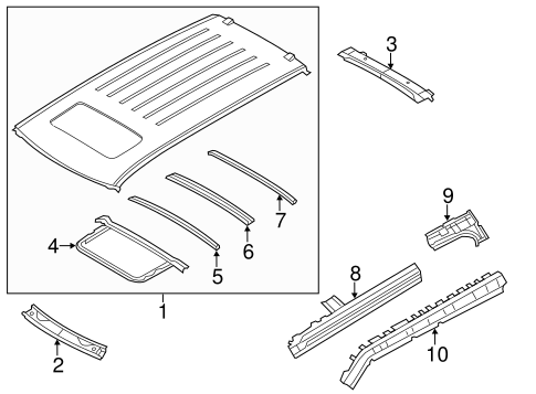 QX80 ROOF & COMPONENTS
