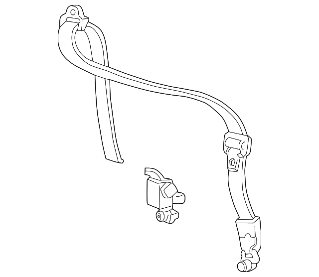 6C3Z-28611B08-AAA Деталь RETRACTOR ASSY, RIGHT