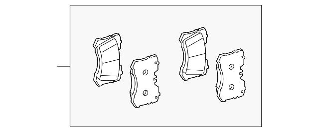 04465-0W110 Деталь BRAKE PADS