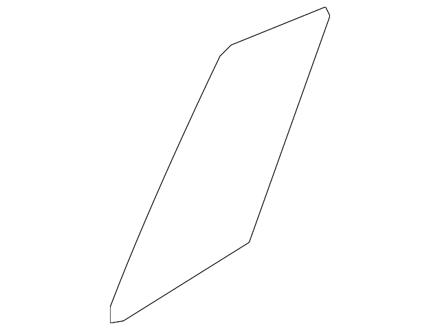 83417-1W010 FIXED GLASS, LEFT
