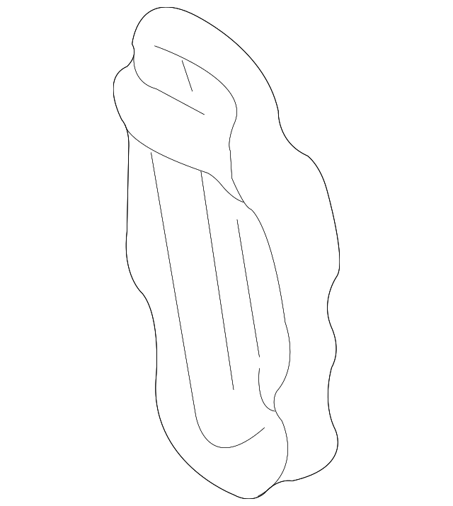 12543608 Деталь RECLINE COVER, RIGHT