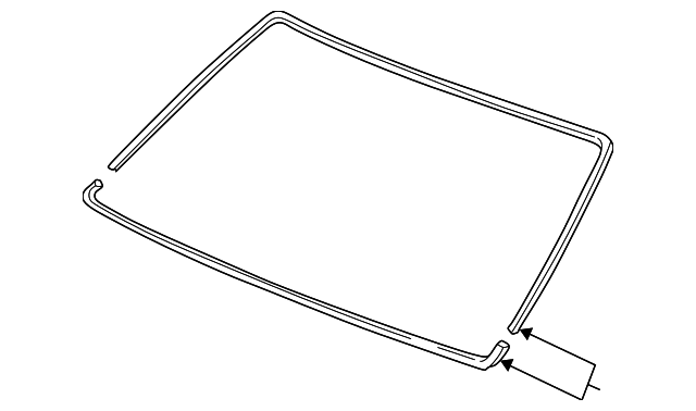 04731-S3V-000 Деталь RUBBER SET, FR. WINDSHIELD DAM