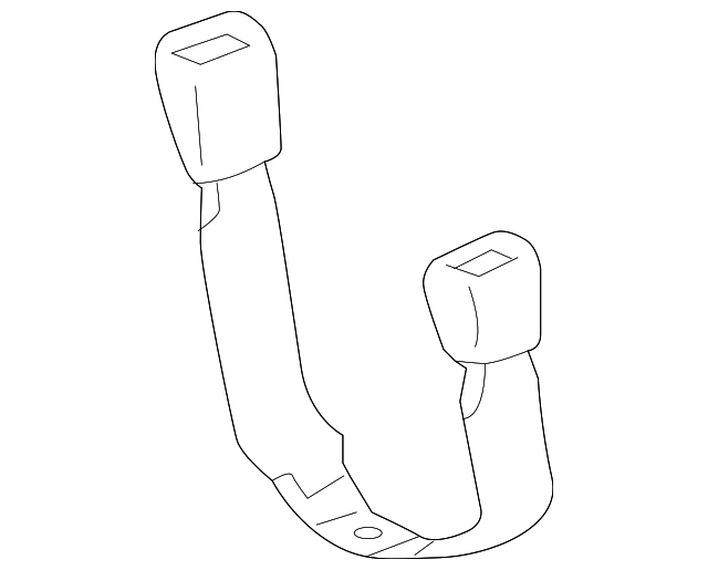 73040-0C030-E0 Деталь BUCKLE END, LEFT
