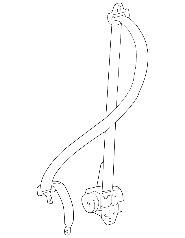 73360-0C071-B2 Деталь OUTER BELT ASSY, RIGHT