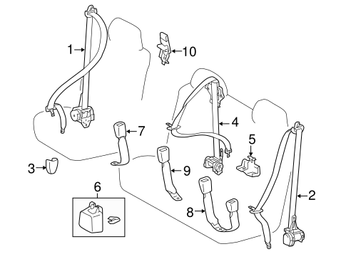 Tundra REAR SEAT BELTS 2