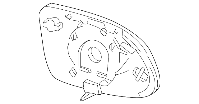 170-810-05-21 Деталь MIRROR GLASS, LEFT