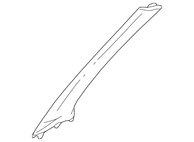 84151-S0X-A01ZC Деталь GARNISH ASSY., L. FR. PILLAR *YR169L* (M