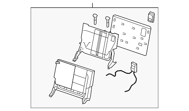 89650ZC50D Деталь SEAT BACK ASSY, LEFT
