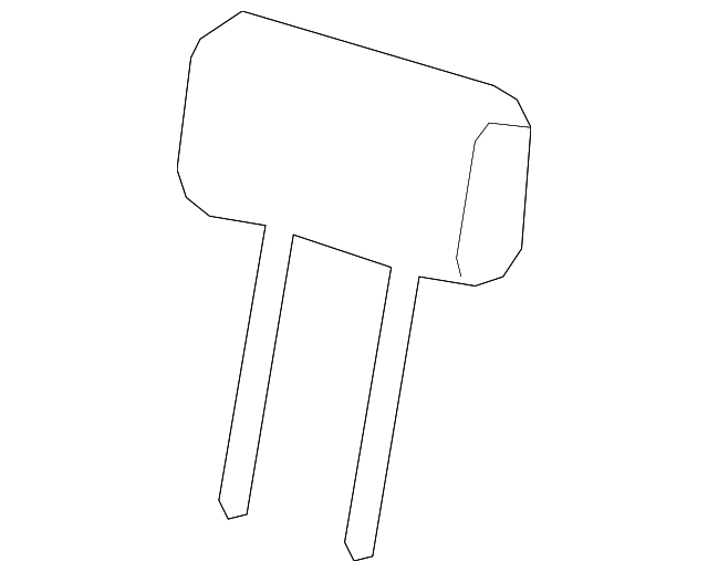 864007S623 Деталь HEADREST, RIGHT
