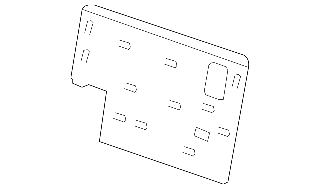 89659ZC30A Деталь BACK PANEL, LEFT