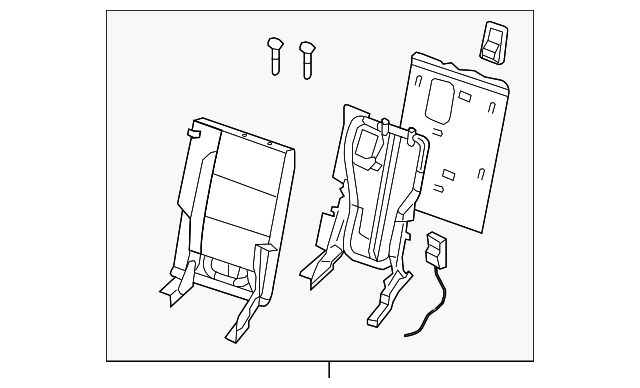 89600ZC50D Деталь SEAT BACK ASSY, RIGHT