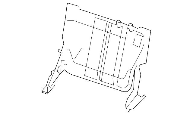 89651ZC30A Деталь SEAT BACK FRAME, LEFT
