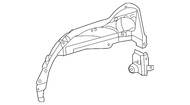 61634-60916 Деталь INNER WHEELHOUSE, LEFT
