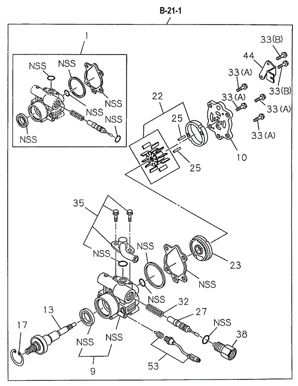 PASSPORT P.S. PUMP COMPONENTS