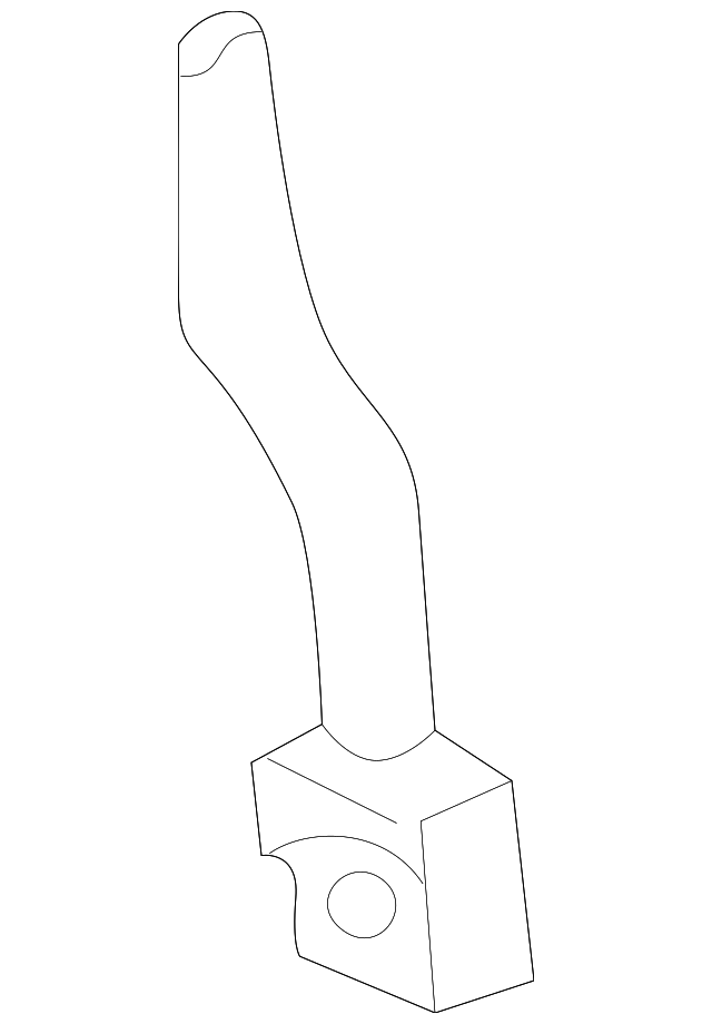 F5TZ2078E Деталь BRAKE HOSE, RIGHT