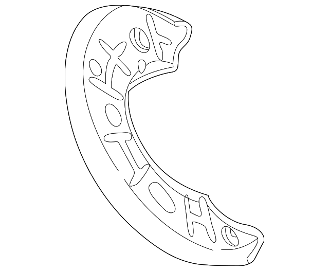 F57Z-2K005-AA SPLASH SHIELD, LEFT