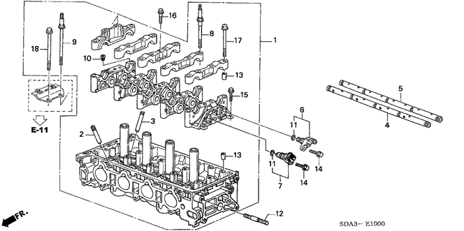 ENGINE/CYLINDER HEAD for 2004 Honda ELEMENT #1