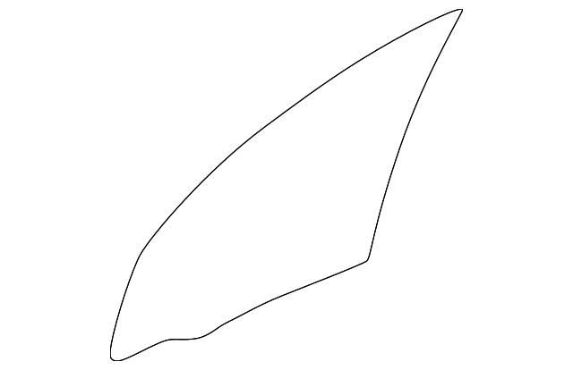 4724560AB Деталь DOOR GLASS, RIGHT