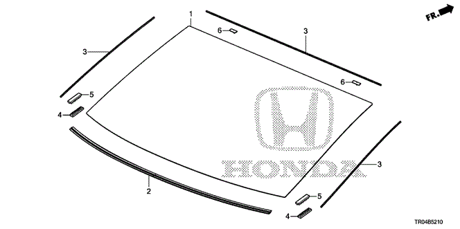 BODY / AIR CONDITIONING/REAR WINDSHIELD for 2012 Honda CIVIC SEDAN #1