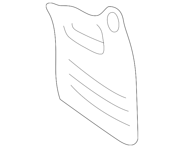 76626-0C010 Деталь MUD GUARD, LEFT