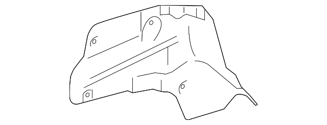 221-682-66-71 HEAT SHIELD, RIGHT