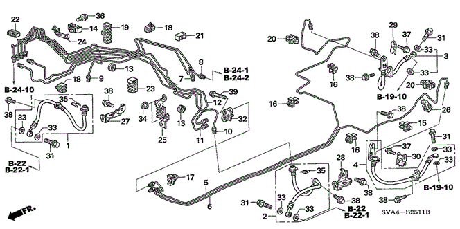 CHASSIS/BRAKE LINES (ABS) (DISK) for 2006 Honda CIVIC COUPE #1