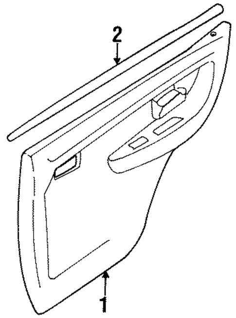 Tracker INTERIOR TRIM - REAR DOOR
