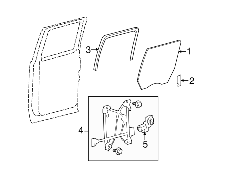 F-150 GLASS - REAR DOOR 2