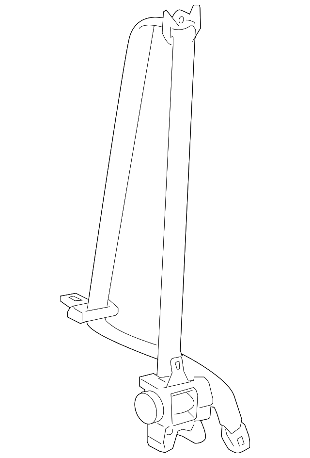 73220-12B10-B0 BELT & RETRACTOR, LEFT