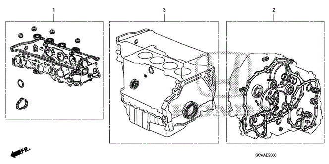 ENGINE/GASKET KIT for 2008 Honda ELEMENT #1