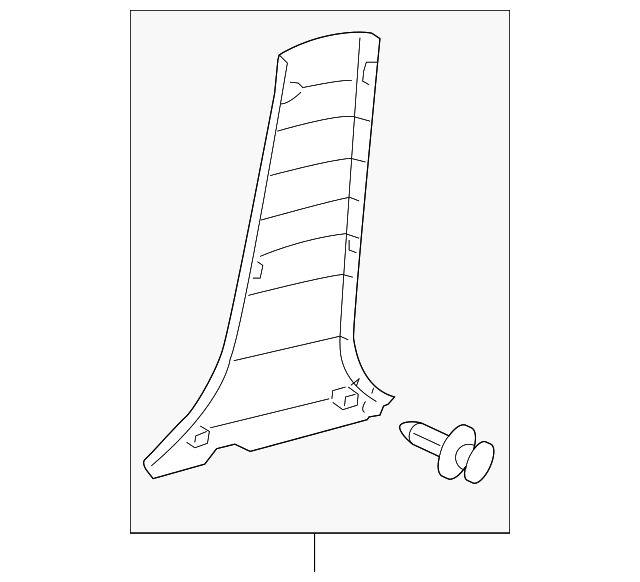 62413-06010-B0 LWR CTR PLR TRIM, RIGHT