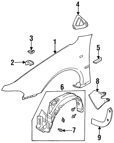 Galant FENDER & COMPONENTS